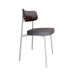 Conjunto com 4 Cadeiras Alloa Polipropileno Cinza e Café