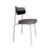 Conjunto com 4 Cadeiras Alloa Polipropileno Cinza e Preto