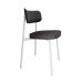 Conjunto com 4 Cadeiras Alloa Polipropileno Grafite e Branco