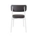 Conjunto com 4 Cadeiras Alloa Polipropileno Grafite e Preto