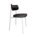 Conjunto com 4 Cadeiras Alloa Polipropileno Grafite e Preto