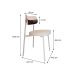 Conjunto com 4 Cadeiras Alloa Polipropileno Palha e Café