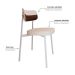Conjunto com 4 Cadeiras Alloa Polipropileno Palha e Whisky