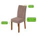 Conjunto com 4 Cadeiras Apogeu Suede Bege e Frassino