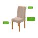 Conjunto com 4 Cadeiras Astrid Linho Bege e Amêndoa