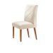 Conjunto com 4 Cadeiras Aurora Veludo Pérola e Capuccino