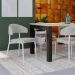 Conjunto com 4 Cadeiras Bless Off White e Branca