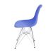 Conjunto com 4 Cadeiras DKR Eames Azul Escuro e Cromado