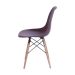 Conjunto com 4 Cadeiras DKR Eames Café e Madeira