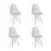 Conjunto com 4 Cadeiras DKR Eames Fendi e Cromado