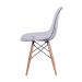 Conjunto com 4 Cadeiras DKR Eames Incolor e Madeira
