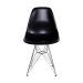 Conjunto com 4 Cadeiras DKR Eames Preto e Cromado