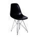 Conjunto com 4 Cadeiras DKR Eames Preto e Cromado
