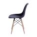 Conjunto com 4 Cadeiras DKR Eames Preto e Madeira