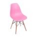 Conjunto com 4 Cadeiras DKR Eames Rosa e Madeira