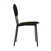 Conjunto com 4 Cadeiras Elipse Poliéster Verde Musgo e Preto