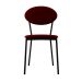 Conjunto com 4 Cadeiras Elipse Poliéster Vermelho e Preto