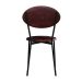 Conjunto com 4 Cadeiras Elipse Revestivemento Sintético Café e Preto