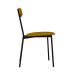 Conjunto com 4 Cadeiras Emília Poliéster Amarelo e Preto