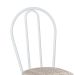 Conjunto com 4 Cadeiras Madryn Bege e Branco
