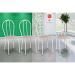 Conjunto com 4 Cadeiras Madryn Bege e Branco