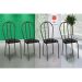 Conjunto com 4 Cadeiras Madryn Floral e Preto