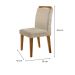 Conjunto com 4 Cadeiras Olivia Suede Amassado Chocolate e Capuccino