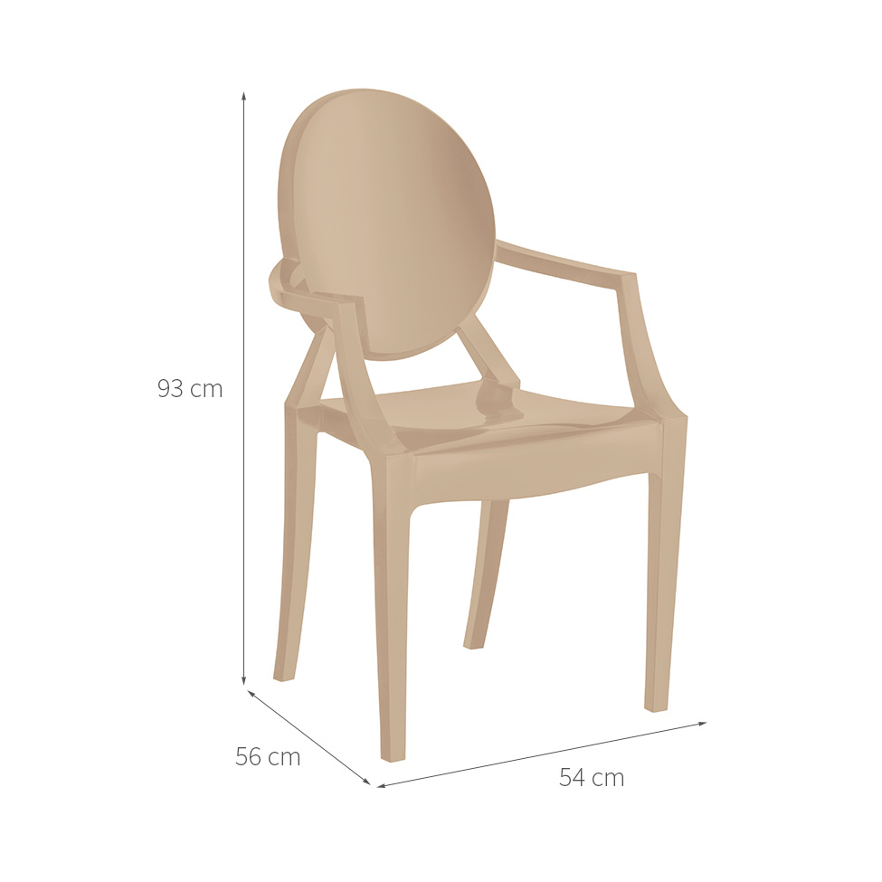 Conjunto com 4 Cadeiras Wind Plus Capuccino