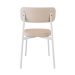 Conjunto com 6 Cadeiras Alloa Polipropileno Areia e Branco