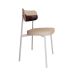 Conjunto com 6 Cadeiras Alloa Polipropileno Areia e Café
