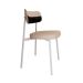 Conjunto com 6 Cadeiras Alloa Polipropileno Areia e Preto