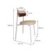 Conjunto com 6 Cadeiras Alloa Polipropileno Areia e Whisky