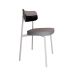 Conjunto com 6 Cadeiras Alloa Polipropileno Cinza Claro e Preto