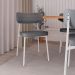 Conjunto com 6 Cadeiras Alloa Polipropileno Cinza e Branco
