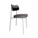 Conjunto com 6 Cadeiras Alloa Polipropileno Cinza e Preto