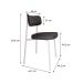 Conjunto com 6 Cadeiras Alloa Polipropileno Grafite e Branco