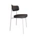 Conjunto com 6 Cadeiras Alloa Polipropileno Grafite e Branco