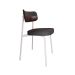 Conjunto com 6 Cadeiras Alloa Polipropileno Grafite e Café