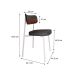 Conjunto com 6 Cadeiras Alloa Polipropileno Grafite e Whisky