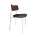 Conjunto com 6 Cadeiras Alloa Polipropileno Grafite e Whisky