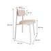 Conjunto com 6 Cadeiras Alloa Polipropileno Palha e Branco
