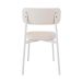 Conjunto com 6 Cadeiras Alloa Polipropileno Palha e Branco