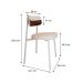 Conjunto com 6 Cadeiras Alloa Polipropileno Palha e Whisky