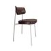 Conjunto com 6 Cadeiras Alloa Revestimento Sintético Café e Branco