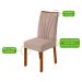 Conjunto com 6 Cadeiras Apogeu Linho Bege e Frassino