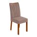 Conjunto com 6 Cadeiras Apogeu Suede Bege e Frassino