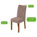 Conjunto com 6 Cadeiras Apogeu Suede Bege e Frassino