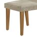 Conjunto com 6 Cadeiras Athenas Suede Amassado Marrom e Imbuia