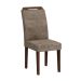 Conjunto com 6 Cadeiras Athenas Suede Animalle Castor e Chocolate