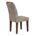 Conjunto com 6 Cadeiras Athenas Suede Animalle Castor e Chocolate